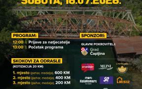 Prvi 'Skokovi s mosta na Jazu' 18. srpnja u Čapljini