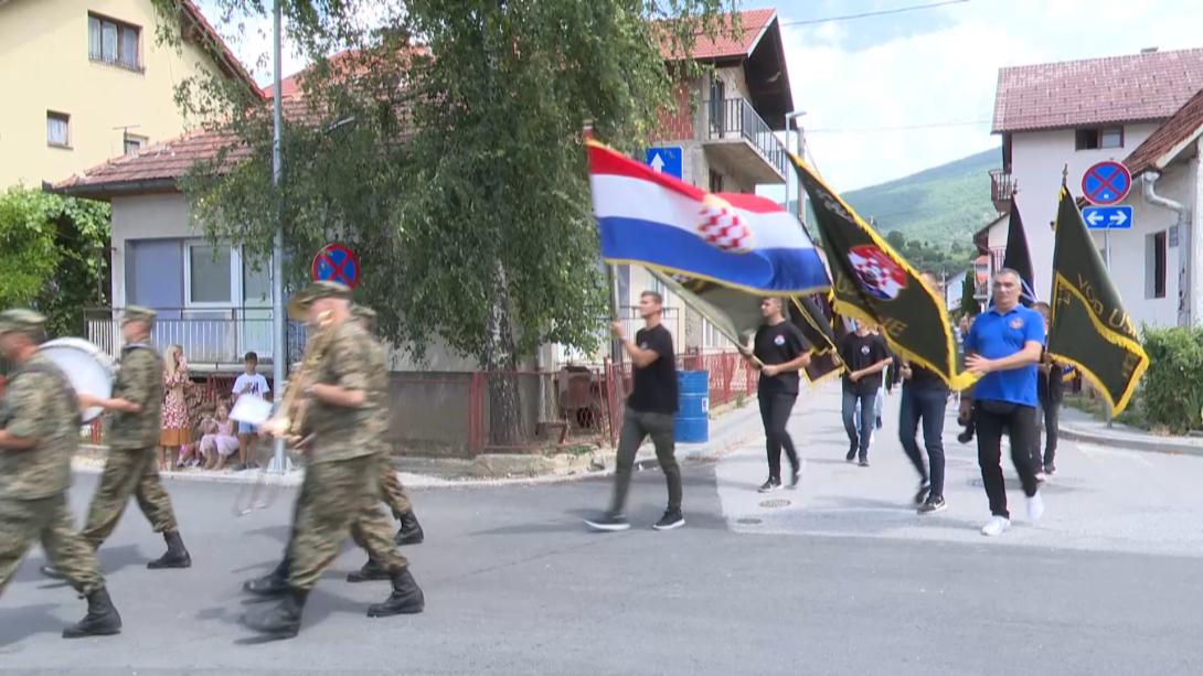 Proslava osnivanja brigade HVO u Uskoplju