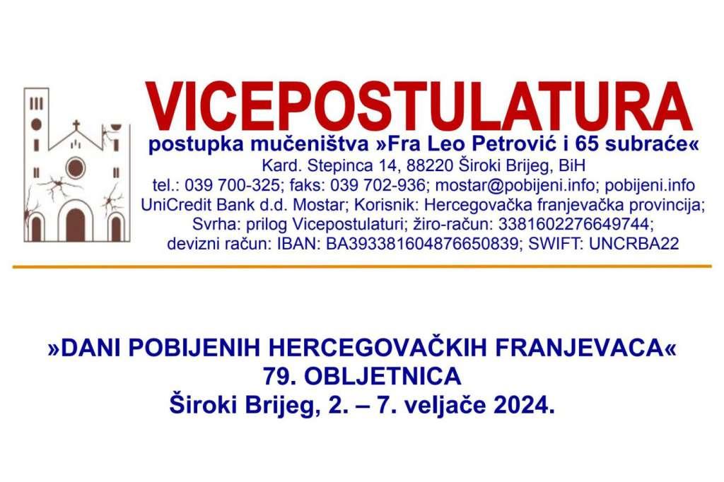 dani popbijeni franjevaca