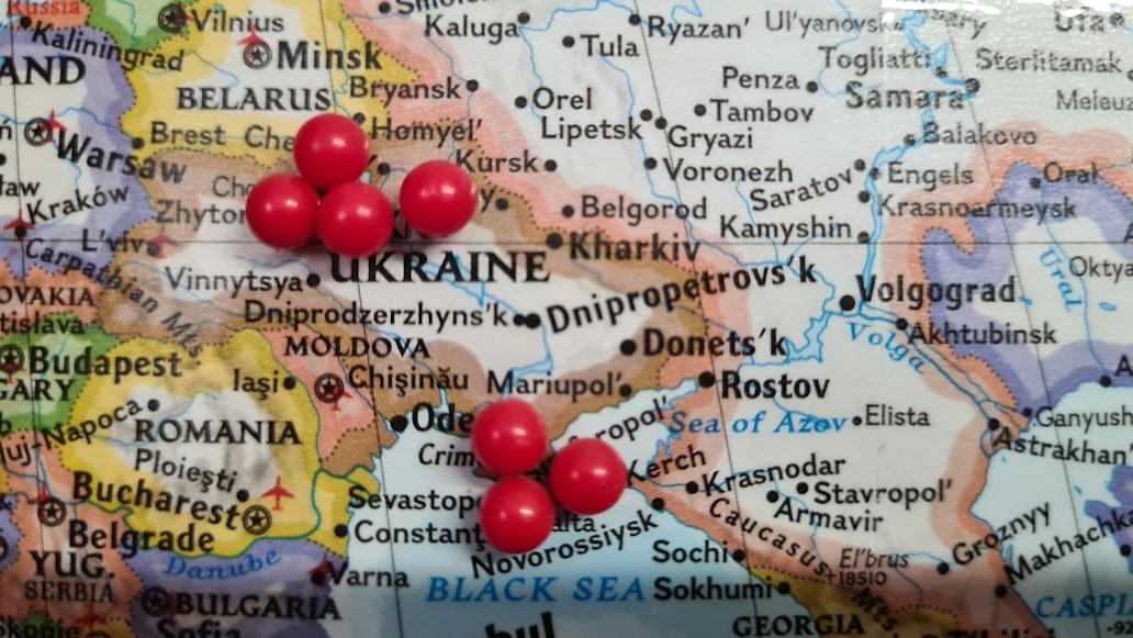 Mapa Ukrajina 