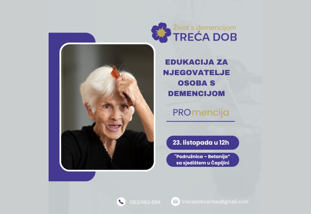 edukacija za njegovatelje osoba s demencijom