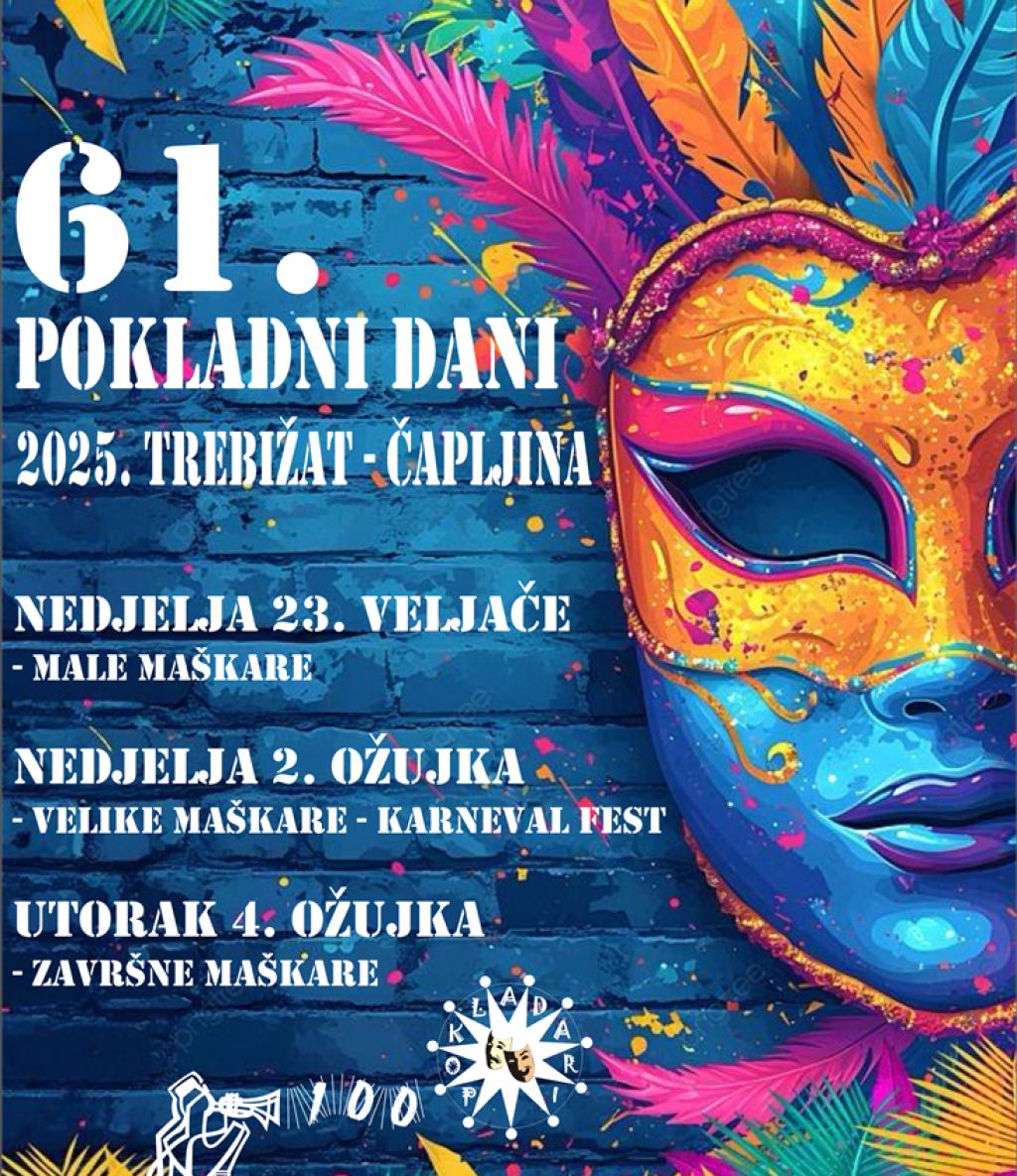 Pokladni dani u Trebižatu počinju u nedjelju 'Malim maškarama'