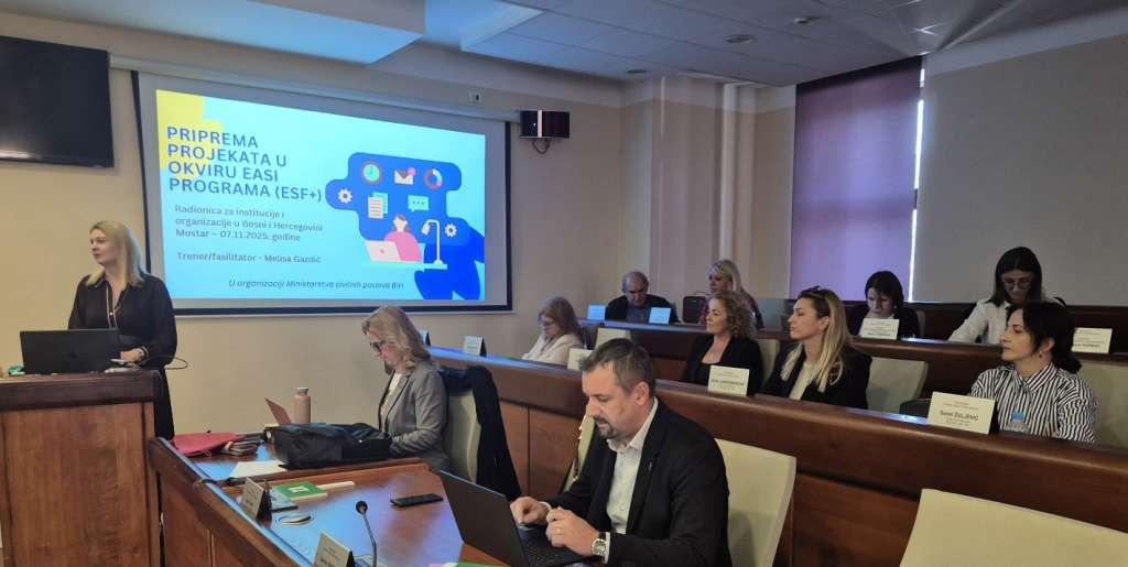 U Mostaru održana radionica o jačanju kapaciteta u pisanju EU projekata