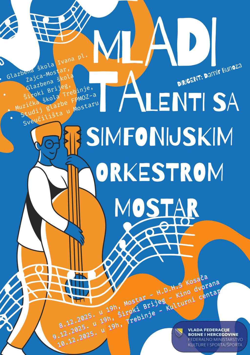 Mladi talenti sa Simfonijskim orkestrom Mostar 