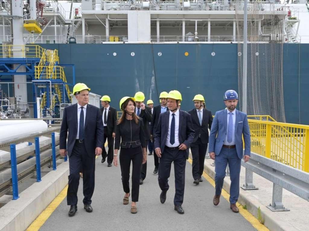 Čović i Jandroković posjetili LNG terminal na otoku Krku, u fokusu Južna plinska interkonekcija